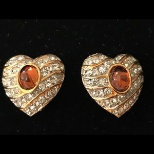 Heart Shape Earrings clip on